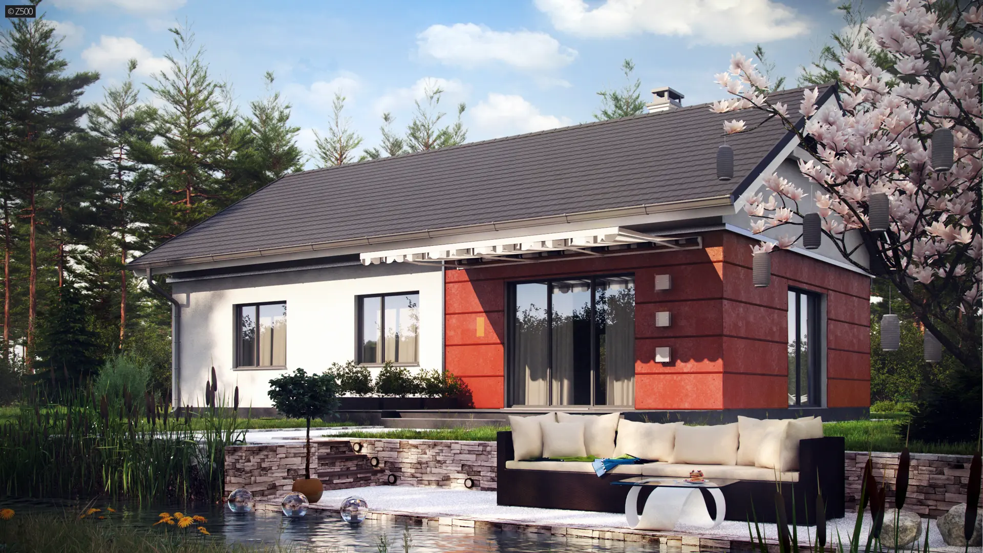 Tani dom parterowy Z241 D - 1