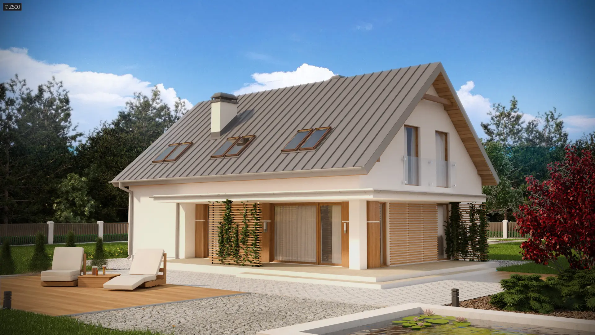 Klasyczny a zarazem nowoczesny dom Z240 D - 7