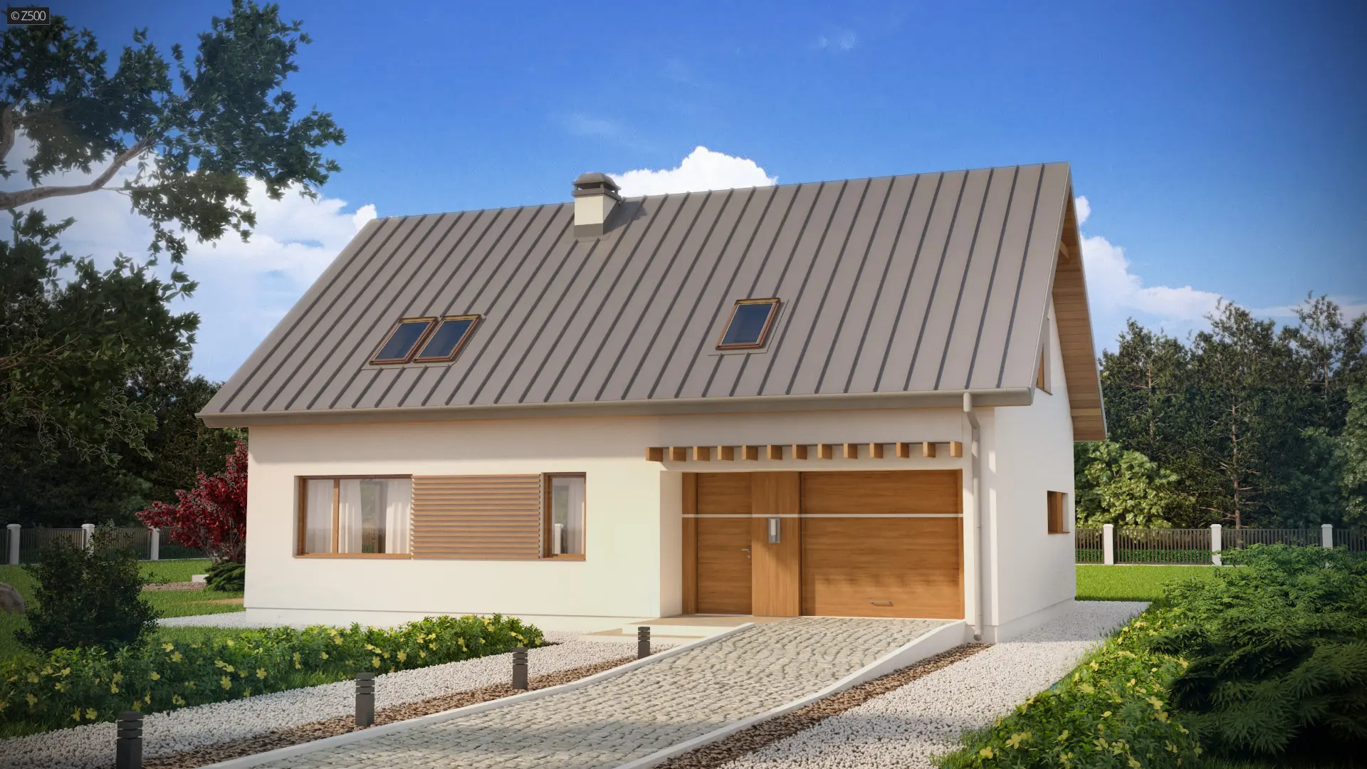 Klasyczny a zarazem nowoczesny dom Z240 D - 9