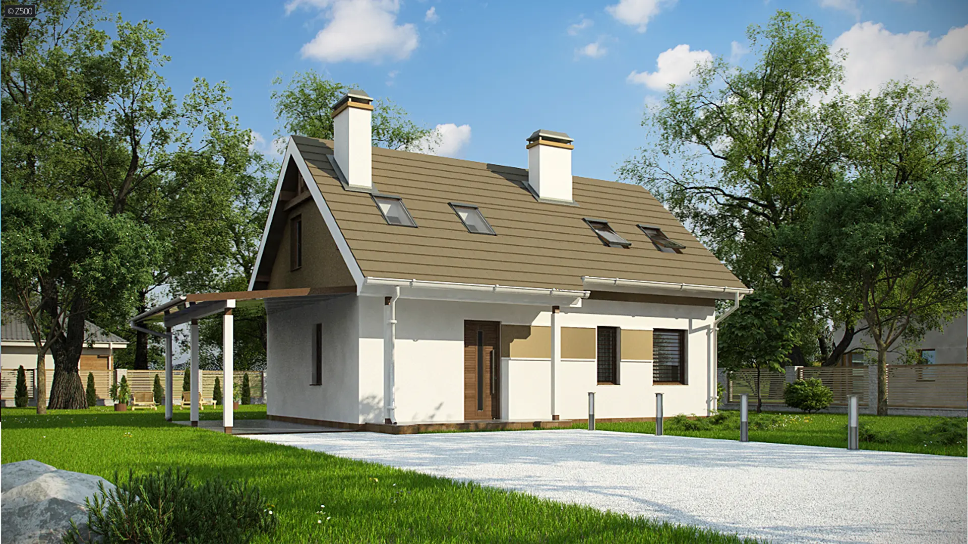 Piękny dom na małą działkę Z216 D+ - 3