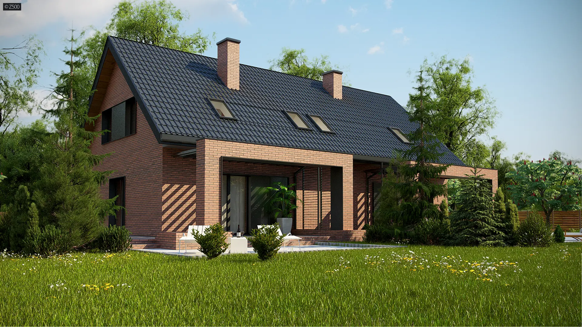 Dom dwulokalowy Z351 D - 1