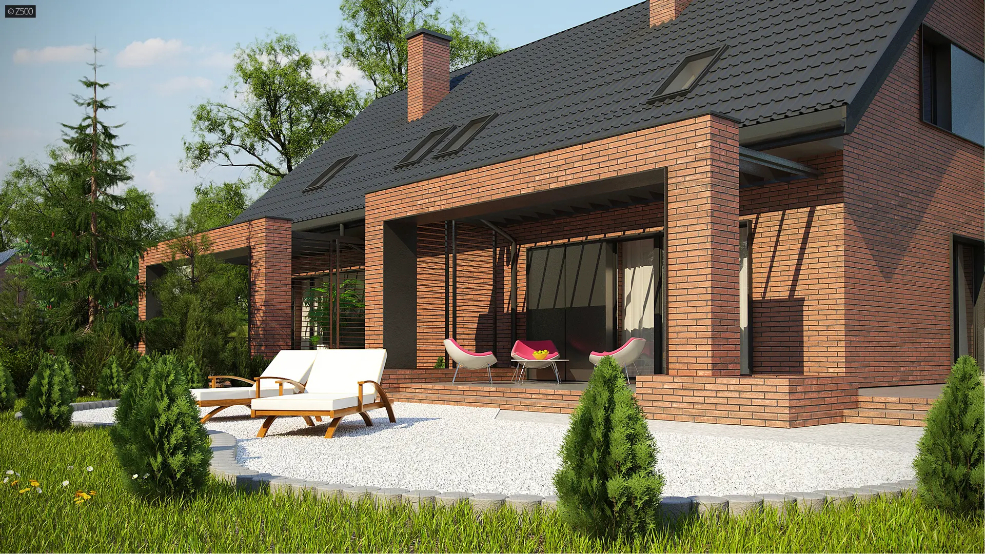 Dom dwulokalowy Z351 D - 2